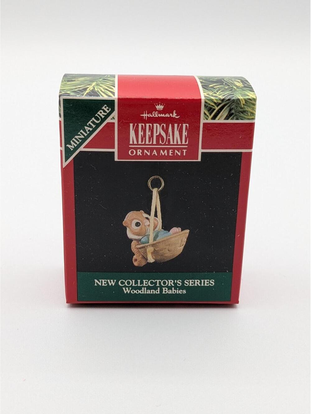 Hallmark Keepsake Woodland Babies Miniature Ornament 1991, 1st in Series, New